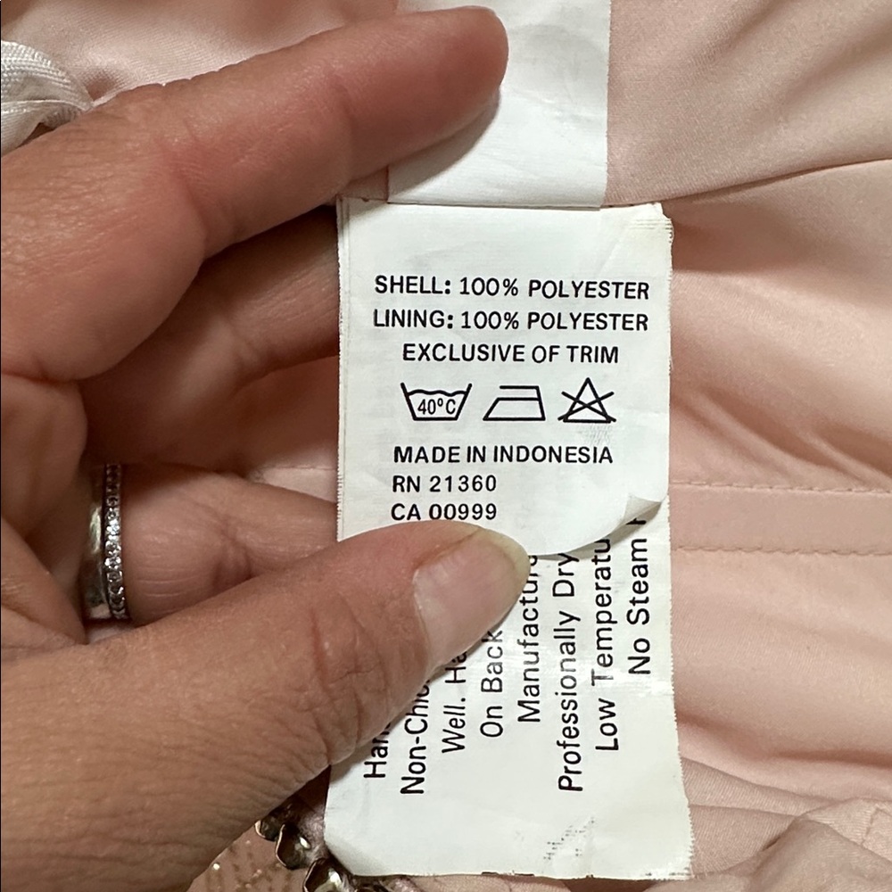 Morilee Madeline Gardner XV años Dress Rose Gold Sz 14 w/ Corset - Picture 10 of 11